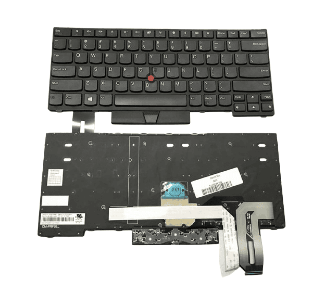 KbE480 Techie Laptop Keyboard For Lenovo L480, E480, T480, E485, R480, E490, L380, L490, E495 Series