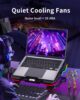 Techie ArcticFlow 5 Fan Laptop Cooling pad With Quiet Cooling Fan