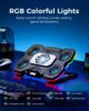 Techie ArcticFlow 5 Fan Laptop Cooling pad With RGB Light