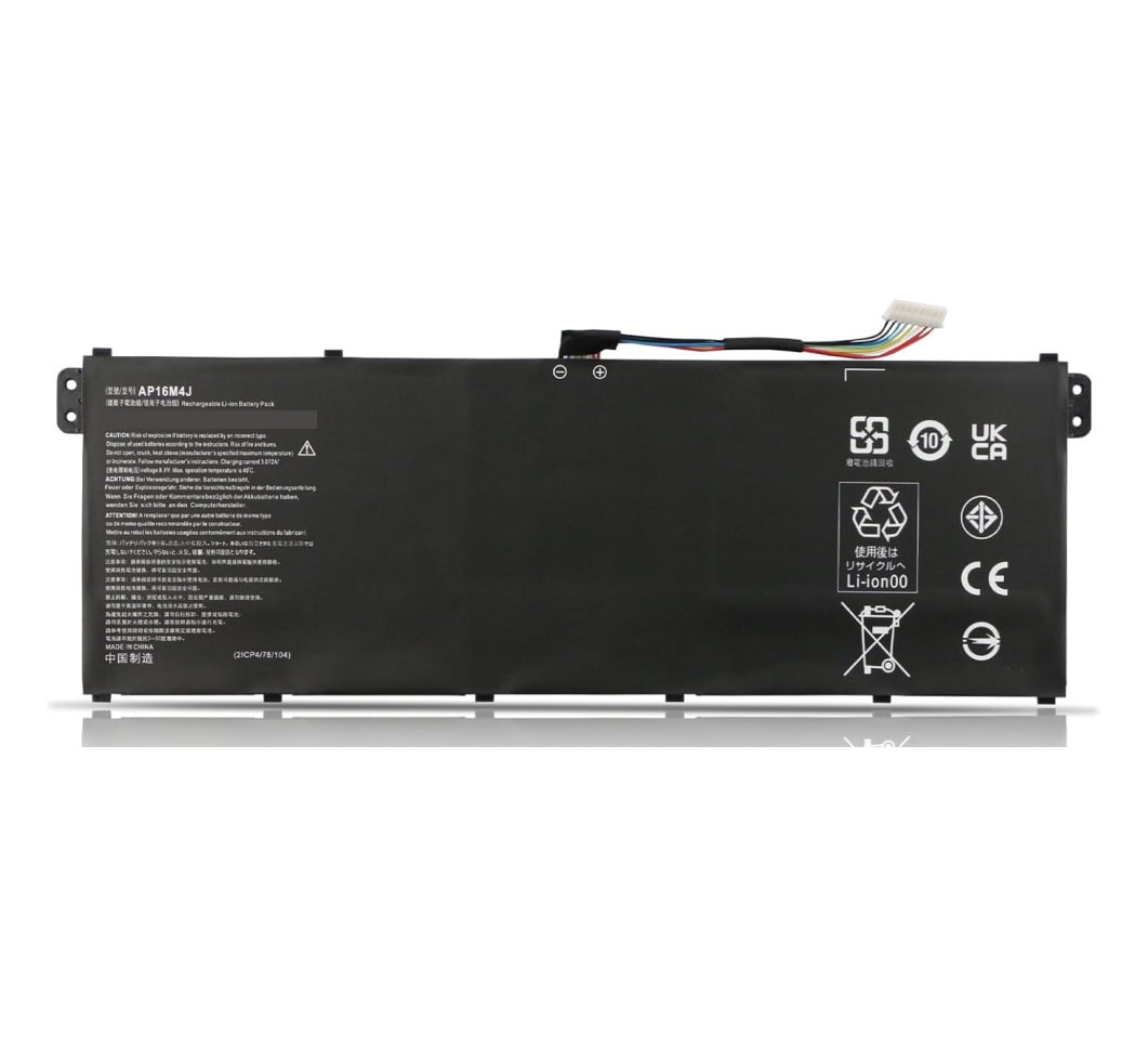 AP16M4J Battery main Techie Battery for Acer AP16M4J, Extensa 15 EX215, Aspire 3 A314, A315, A317 Series Laptops (4800mAh, 2-Cell)