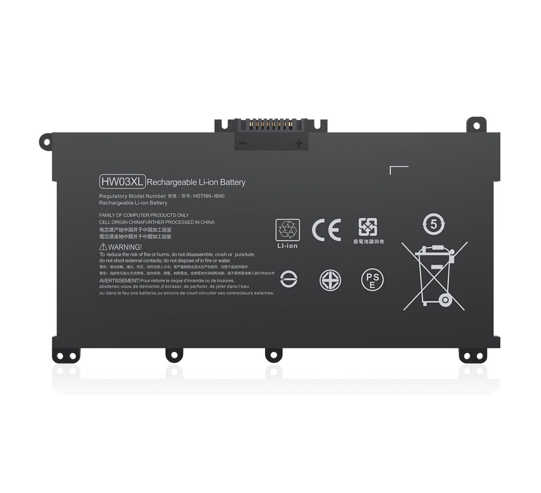 HW03XL Battery main Techie Battery for HP HW03XL, HSTNN-DB9Y, HSTNN-IB90, Pavilion 15-EG, Pavilion 15-EH Series Laptops (4150mAh, 3-Cell)