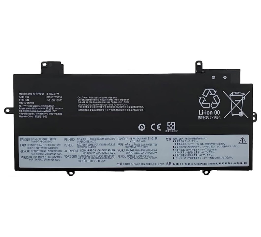L20C4P71 Battery main Techie Laptop Battery For LENOVO L20C4P71, ThinkPad X1 YOGA GEN 6, ThinkPad X1 YOGA GEN 7, ThinkPad X1 CARBON GEN 10 Series Laptops (3200mAh, 4-Cell)