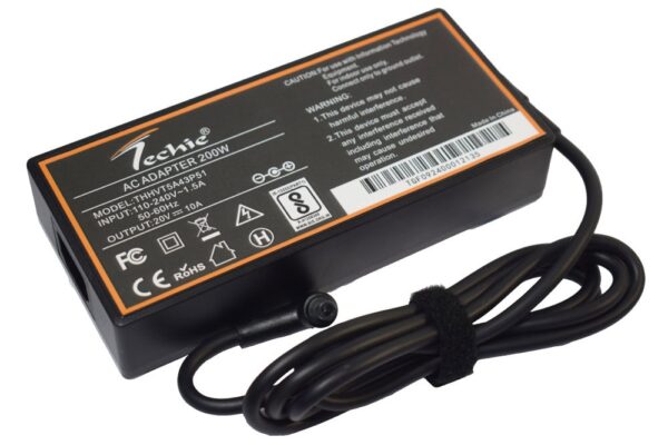 Techie 240W Laptop Charger for Asus StudioBook 15 H500G, H5600QR, GV601RM, SCAR 15 G533Z Series (20V, 12A) 6.0*3.7MM