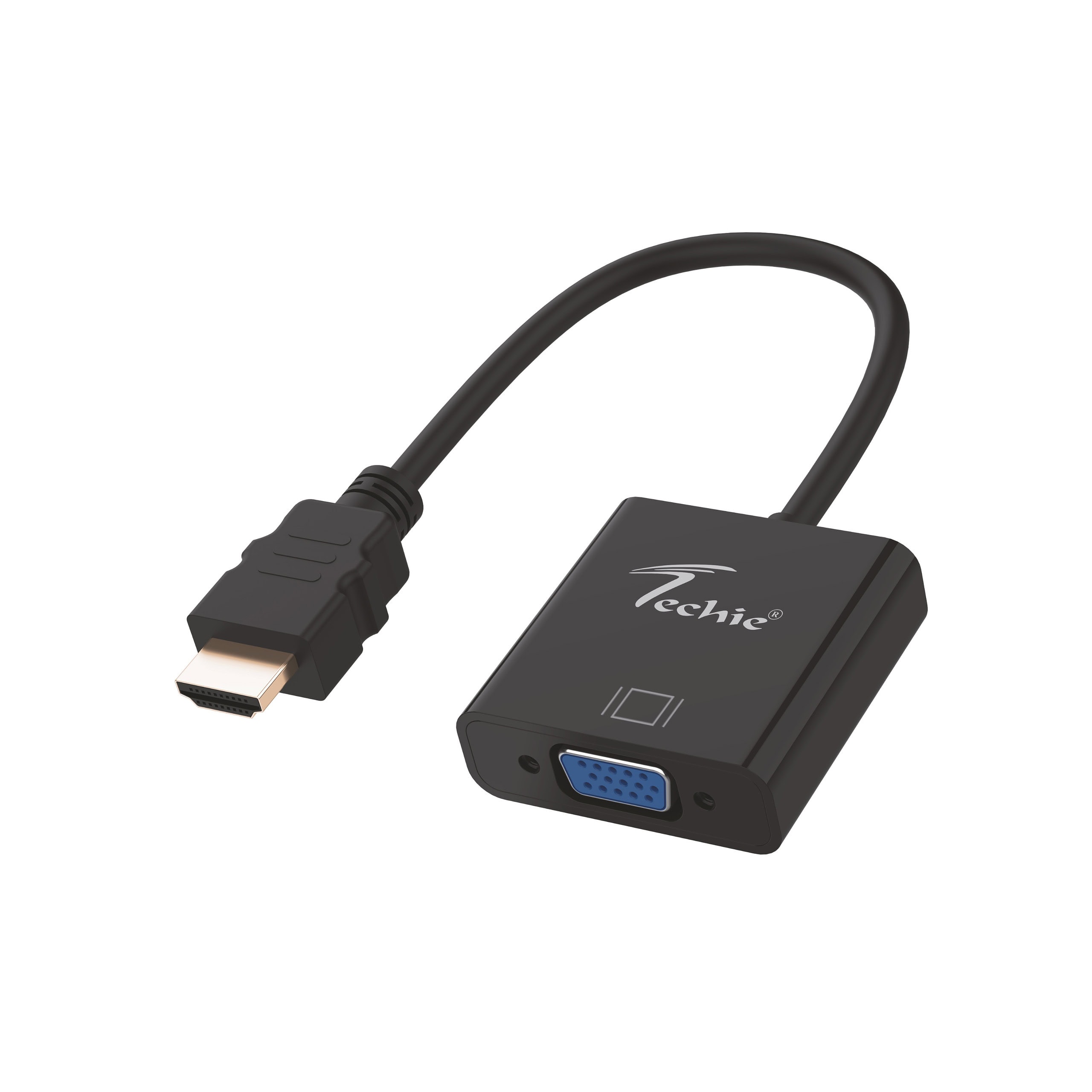 Techie HDMI To VGA Converter – 1080P Full HD Techie Store