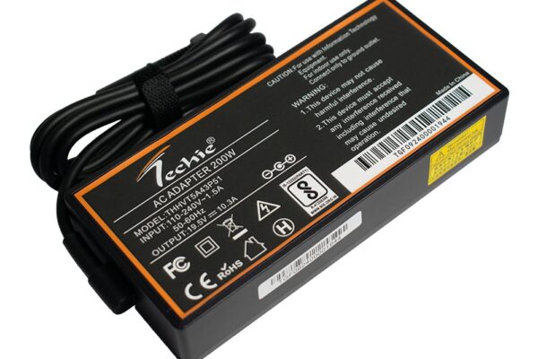 Techie 200W Laptop Charger for HP Envy 23, Envy 27, HDX 9000, ZBook 15 G1 Series (19.5V, 10.3A) 7.4*5.0MM Pin