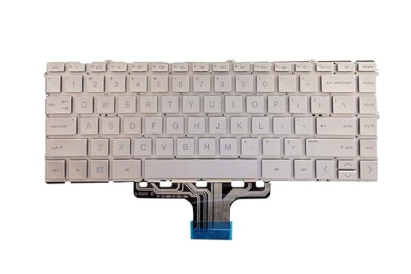 Techie Keyboard for HP 14-DW Series and 14-DY Series Laptops Silver Without Backlight
