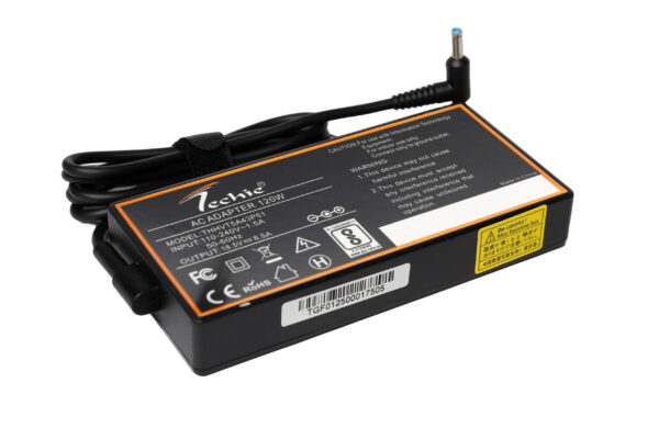 Techie 120W Laptop Charger for HP 15-BC,15-CS, Envy 14, Envy 15, Envy 17, Envy x360 Series (18.5V, 6.5A) 4.5*3.0MM