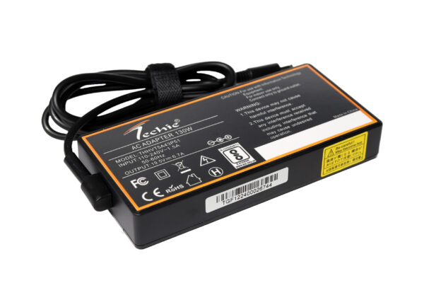 Techie 130W Laptop Charger for Dell Inspiron 15 7590, 7501, Precision 15 5510, Vostro 7590, XPS 15 7590 Series (19.5V, 6.7A) 4.5*3.0MM