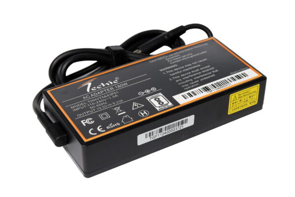 Techie 180W Laptop Charger for MSI Alpha 15 A3DD, GL73, GP65 Leopard, Workstation WE63 (19.5V, 9.23A) 7.4*5.0MM