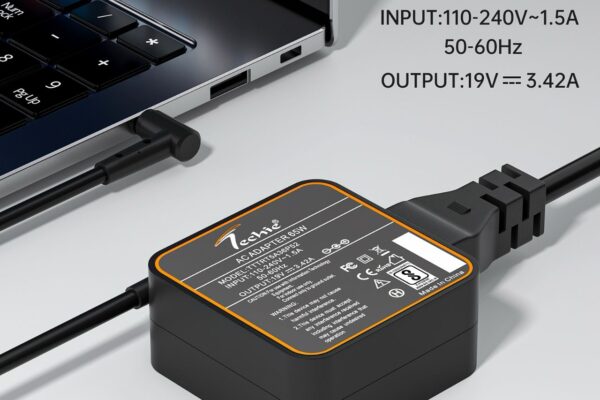 Techie 65W Laptop Charger for Asus A556U, Chromebook C202S, Transformer 4 Pro, VivoBook 14 F412, 17 S712 Series (19V, 3.42A) 4.0*1.35MM