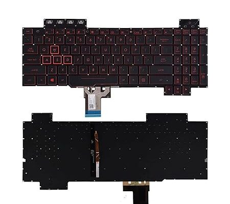 Techie Laptop Keyboard for Asus TUF Gaming FX504, FX504GD, Flying Fortress FX80, FX80GM With Backlight