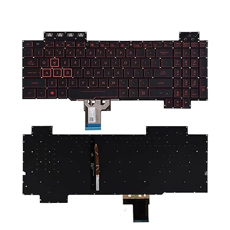 kbfx05 Techie Laptop Keyboard for Asus TUF Gaming FX504, FX504GD, Flying Fortress FX80, FX80GM With Backlight