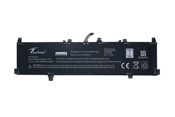 Techie Battery for Lenovo L21M4P77 - Front