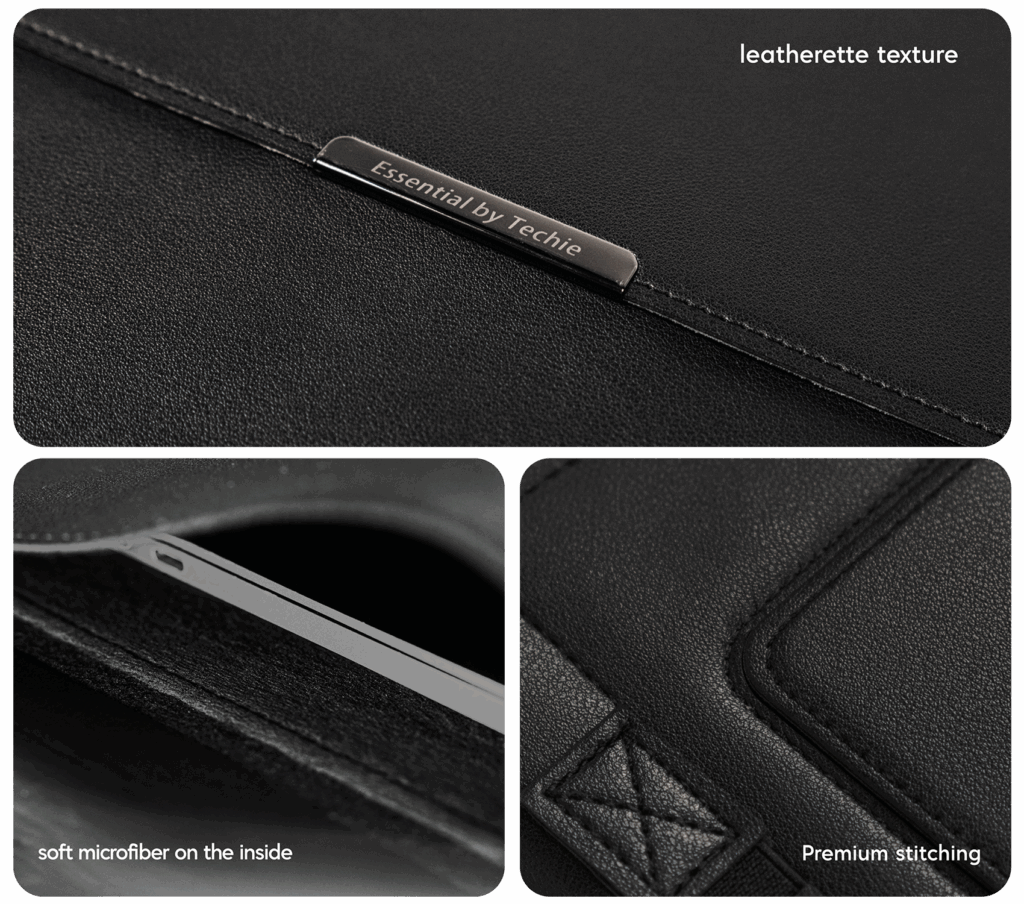 Techie 3-in-1 Multifunctional Laptop Sleeve with Stand & Mouse Pad - 17/18"