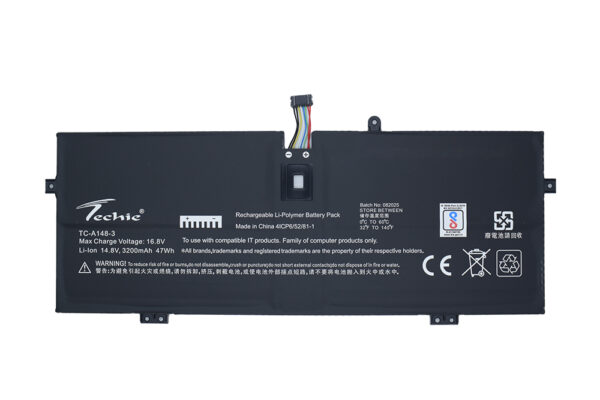 Techie Battery for Lenovo L21C4PH0 - Front