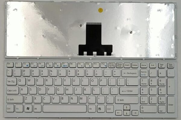 Techie Laptop Keyboard for Sony Vaio VPC-EB Series White