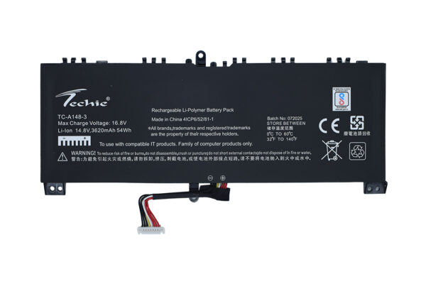 Techie Battery for Asus C41N1709 - Front